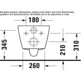 Compact ceramic wall-hung toilet Beuna