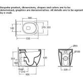 Ceramic toilet Klitten