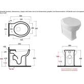 Floor-mounted Chinese toilet without rim Fizes