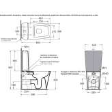 Closely connected ceramic toilet Carver