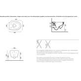 Wall-hung ceramic toilet Benken