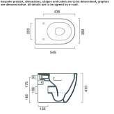 Floor-mounted ceramic toilet, rimless Irondale