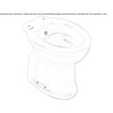 Porcelain floor toilet with bidet Heppner