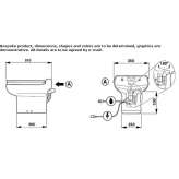 Floor toilet with sewage disposer Curiti