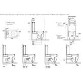 Ceramic toilet mounted close to the floor Meningie