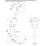 Low-level toilet with a 520 lever flush Canar