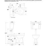 Low-level toilet with a 520 lever flush Canar