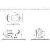 Wall-hung ceramic toilet Gromnik