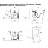 Floor-mounted ceramic toilet, rimless Tankuche