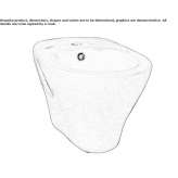 Wall-hung porcelain bidet Heppner