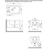 Solid Surface wall-hung bidet Cabrils