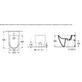 Ceramic bidet mounted to the floor Akpinar