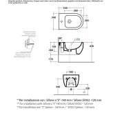 Ceramic wall-hung bidet Sumas