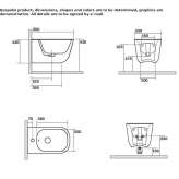 Ceramic wall-hung bidet Foggia