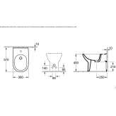 Ceramic bidet Odiham