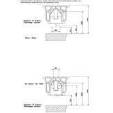 Ceramic wall-hung bidet with overflow Petina