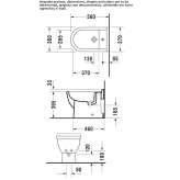 Compact ceramic bidet Dardagny