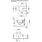 Compact ceramic wall-hung bidet Dardagny