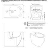 Bidet ceramiczny montowany do podłogi Mailat