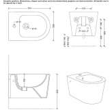 Ceramiczny bidet wiszący Mailat