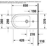 Ceramic floor bidet with overflow Beuna