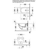 Compact ceramic wall-hung bidet Dardagny