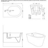 Ceramic wall-hung bidet Bergem