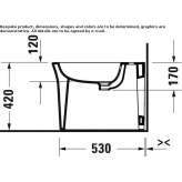 Ceramic floor bidet with overflow Truckee