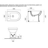 Ceramic bidet mounted to the floor Neponsit