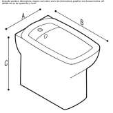 Bidet porcelanowy Guichon