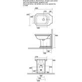 Kompaktowy bidet ceramiczny montowany do podłogi Lugrin