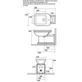 Ceramic bidet mounted to the floor Lugrin