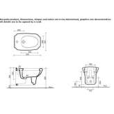 Ceramic wall-hung bidet Gromnik