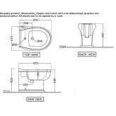 Bidet ceramiczny montowany do podłogi Ocoee