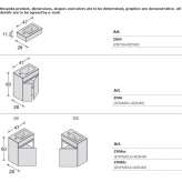 Glass washbasin cabinet/washbasin Thiers