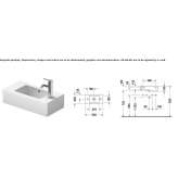 Rectangular ceramic washbasin Dorolt