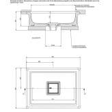 Cristalplant® rectangular countertop washbasin Petina