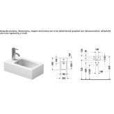 Rectangular ceramic washbasin Dorolt