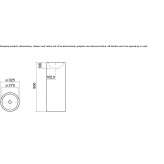 Glazed steel washbasin Hietzing