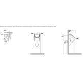 Suspended ceramic urinal Canjayar