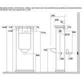 Ceramiczny pisuar Lugrin