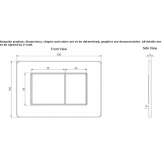Hidden plastic toilet cistern with a flush button Havaleas
