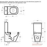 External glass Chinese toilet cistern Budeni