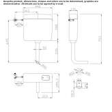 External toilet cistern made of ABS Tamames