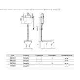 External toilet flush Penybont