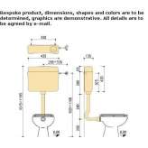 External toilet flush Frescano