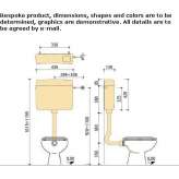 External toilet flush Trimbach