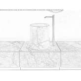 Fior di Bosco marble sanitary module for washbasins Alnmouth