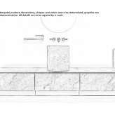 Fior di Bosco marble sanitary module for washbasins Alnmouth