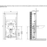 Glass sanitary module for washbasins Esquias